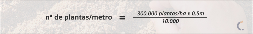 Fórmula de Plantas por Metro (PMS)