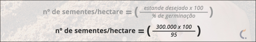 Fórmula de Sementes por Hectare (PMS)