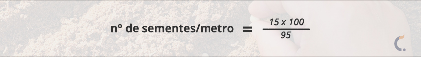 Fórmula de Sementes por Metro (PMS)